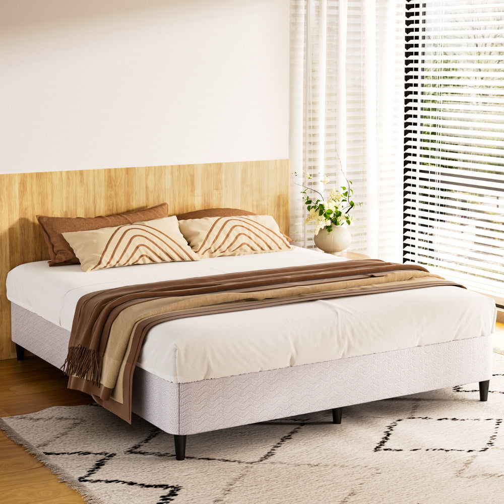 Greeley (King) Metal Ensemble Bed Frame - Grey - Homecoze
