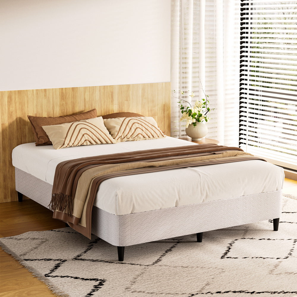 Greeley (Queen) Metal Ensemble Bed Frame - Grey - Homecoze