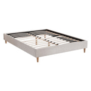 Seattle (Double) Ensemble Bed Frame - Beige - Homecoze