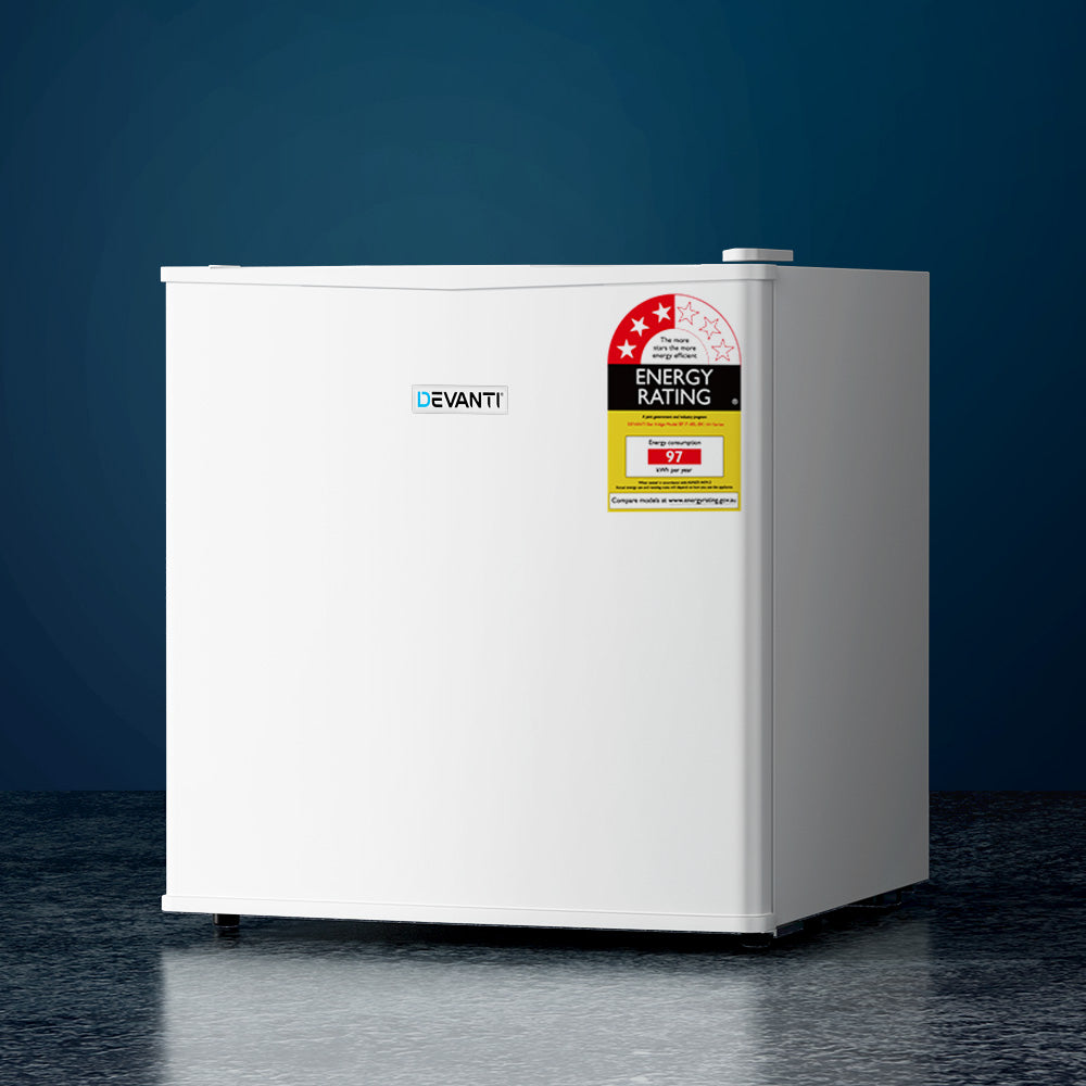 48L Mini Bar Fridge with Chiller - White - Homecoze