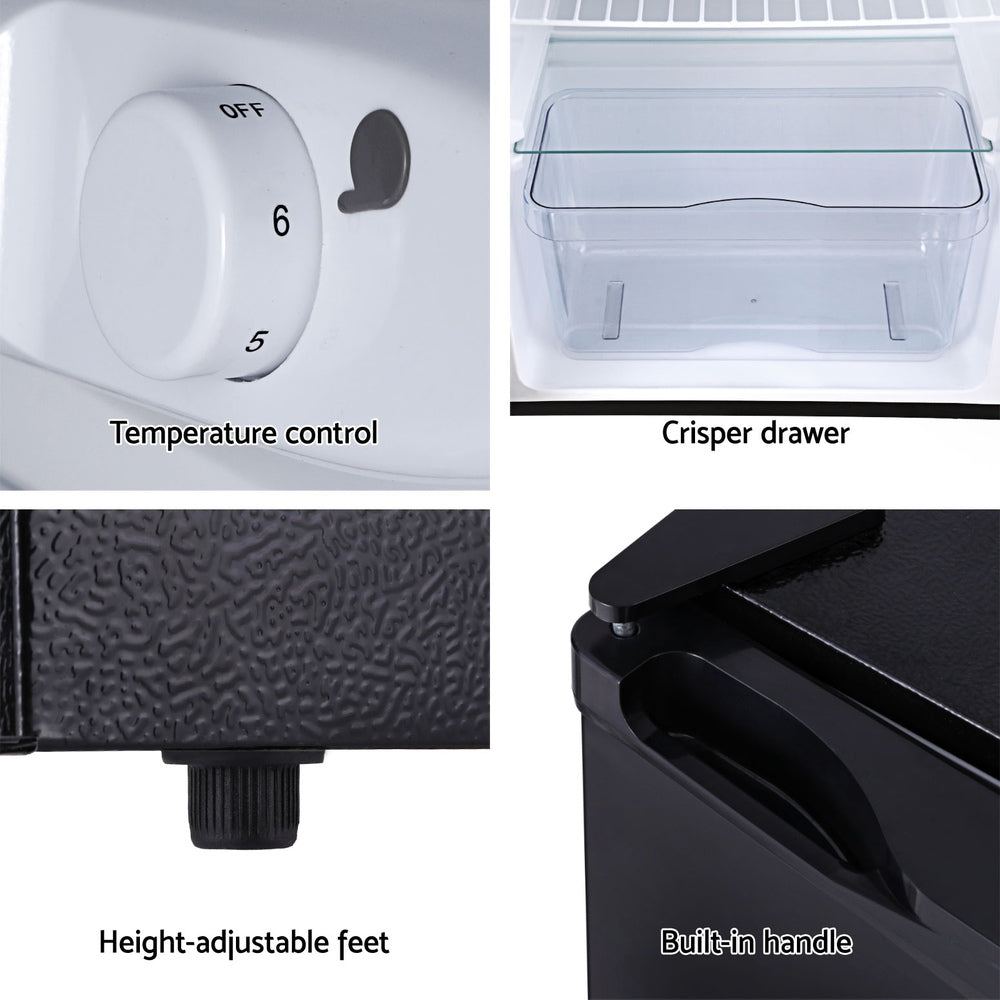 110L Small Bar Fridge - Black - Homecoze