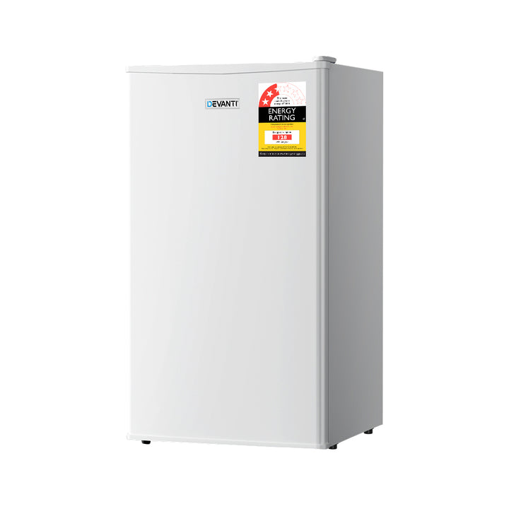 95L Small Bar Fridge with Chiller - White