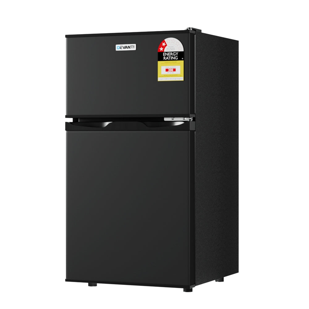 80L Mini Bar Fridge Freezer - Black - Homecoze