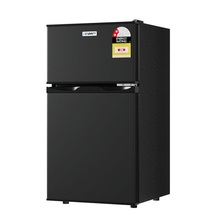 80L Mini Bar Fridge Freezer - Black - Homecoze