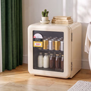 LUVIMO 48L Bar Fridge Mini Refrigerator Glass Door Aesthetics Cooler - Homecoze