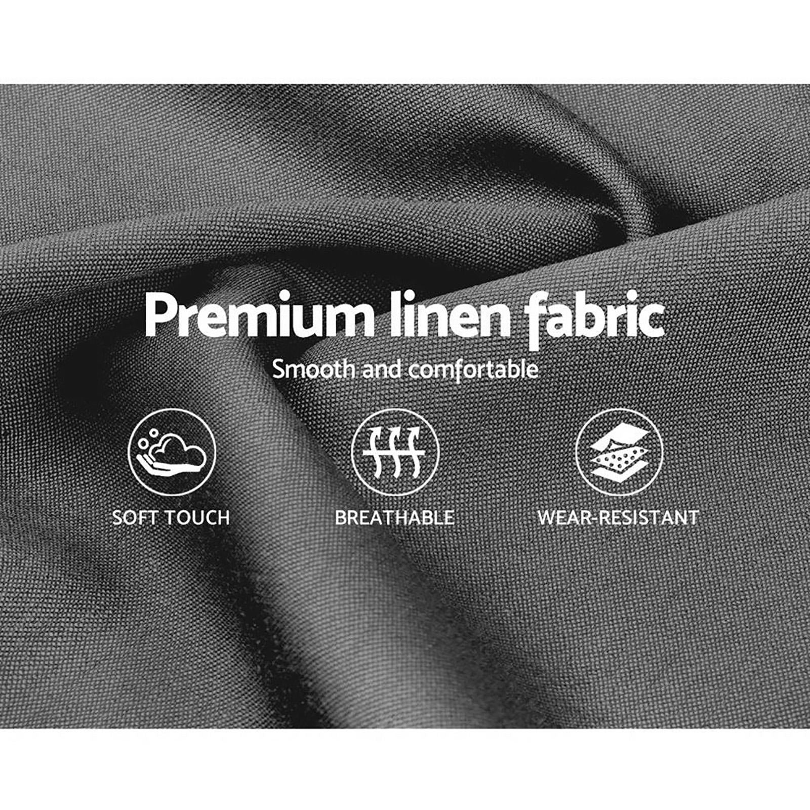 Denver (Single) Bed Frame | Fabric - Grey - Homecoze