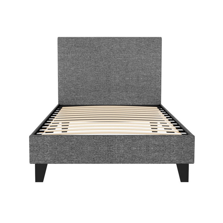 Denver (Single) Bed Frame | Fabric - Grey - Homecoze