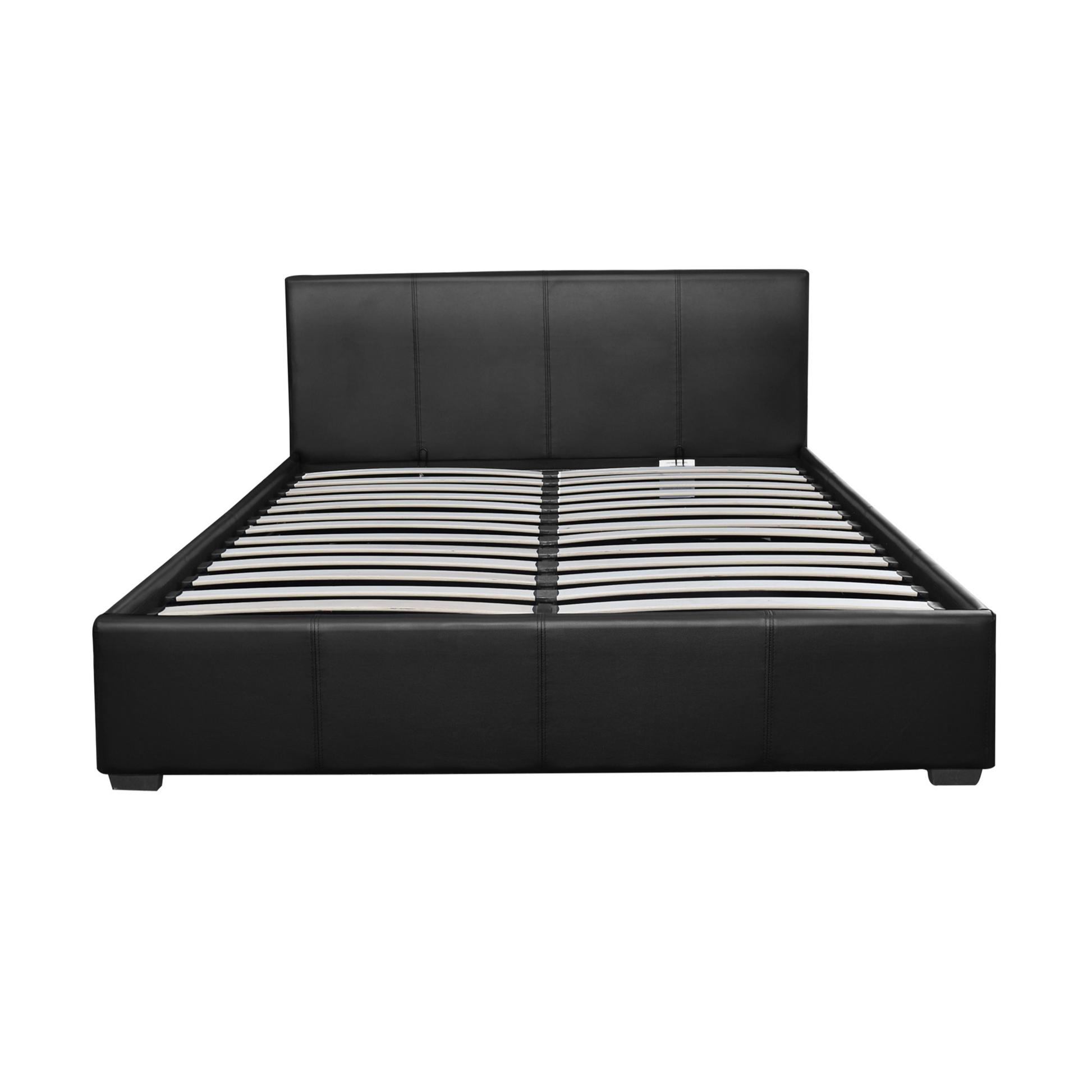 Tampa (Queen) Gas-Lift Storage Bed Frame - Black - Homecoze