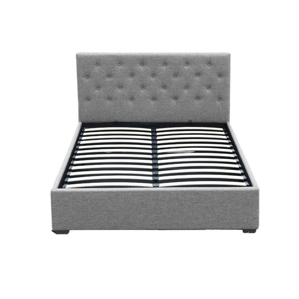 Kansas (Double) Storage Bed Frame - Grey - Homecoze