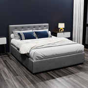 Kansas (Double) Storage Bed Frame - Grey - Homecoze