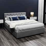 Kansas (Queen) Storage Bed Frame - Grey - Homecoze