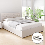 Charlotte (Double) Storage Bed Frame | Off-White - Homecoze
