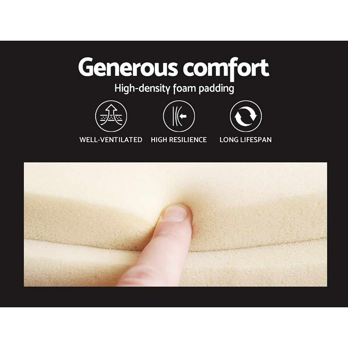 Raleigh (Queen) Linen-Look Bed Frame - Charcoal