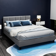 Raleigh (Queen) Bed Frame | Fabric - Grey - Homecoze