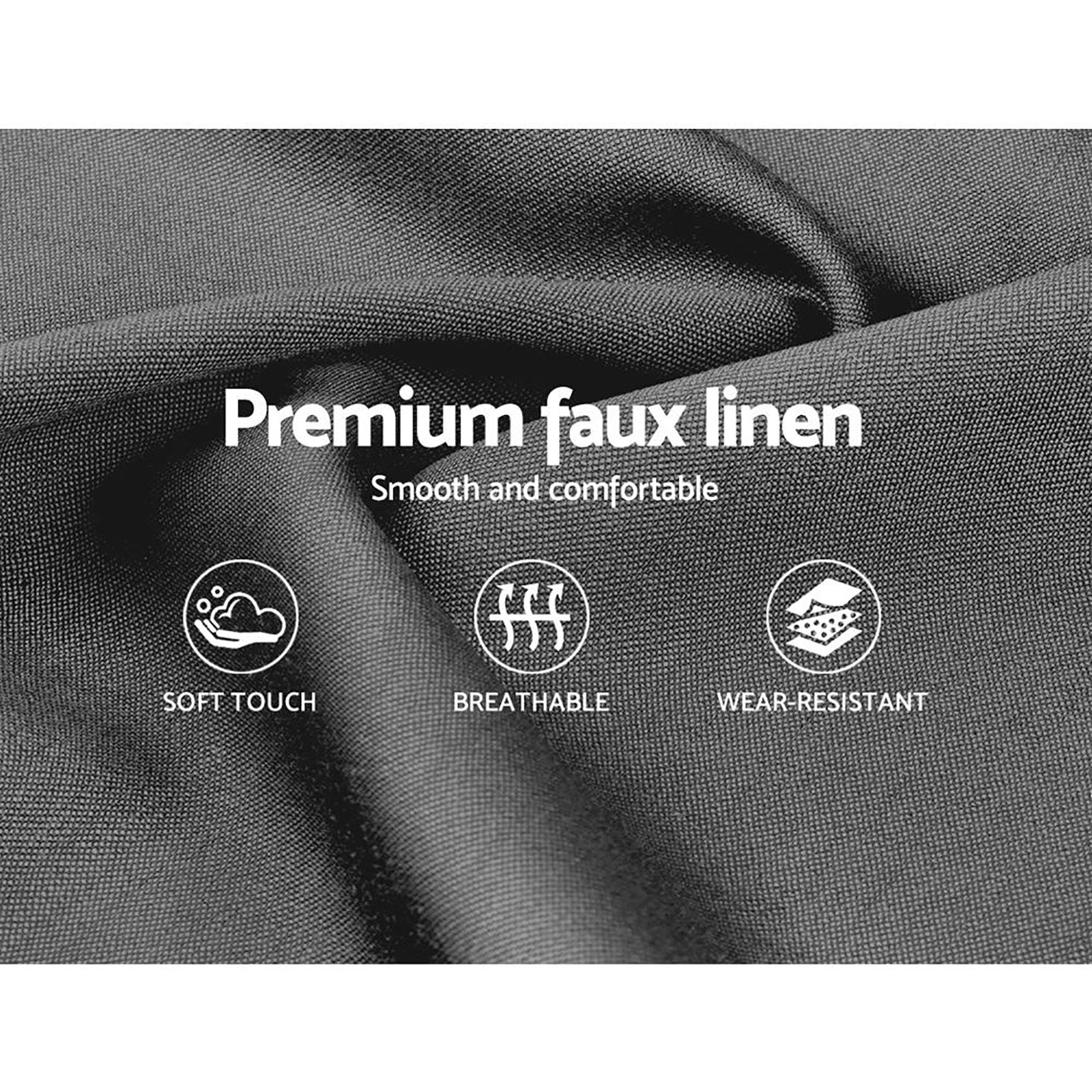 Raleigh (Queen) Bed Frame | Fabric - Grey - Homecoze