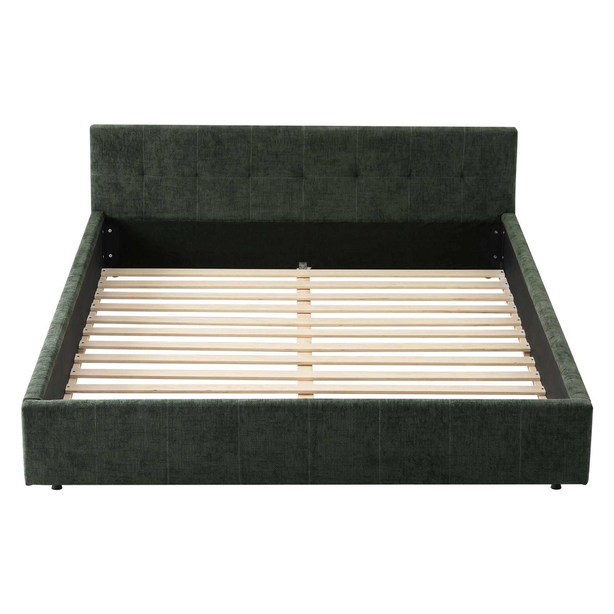 Malibu (Double) Low Profile Bed Frame - Green