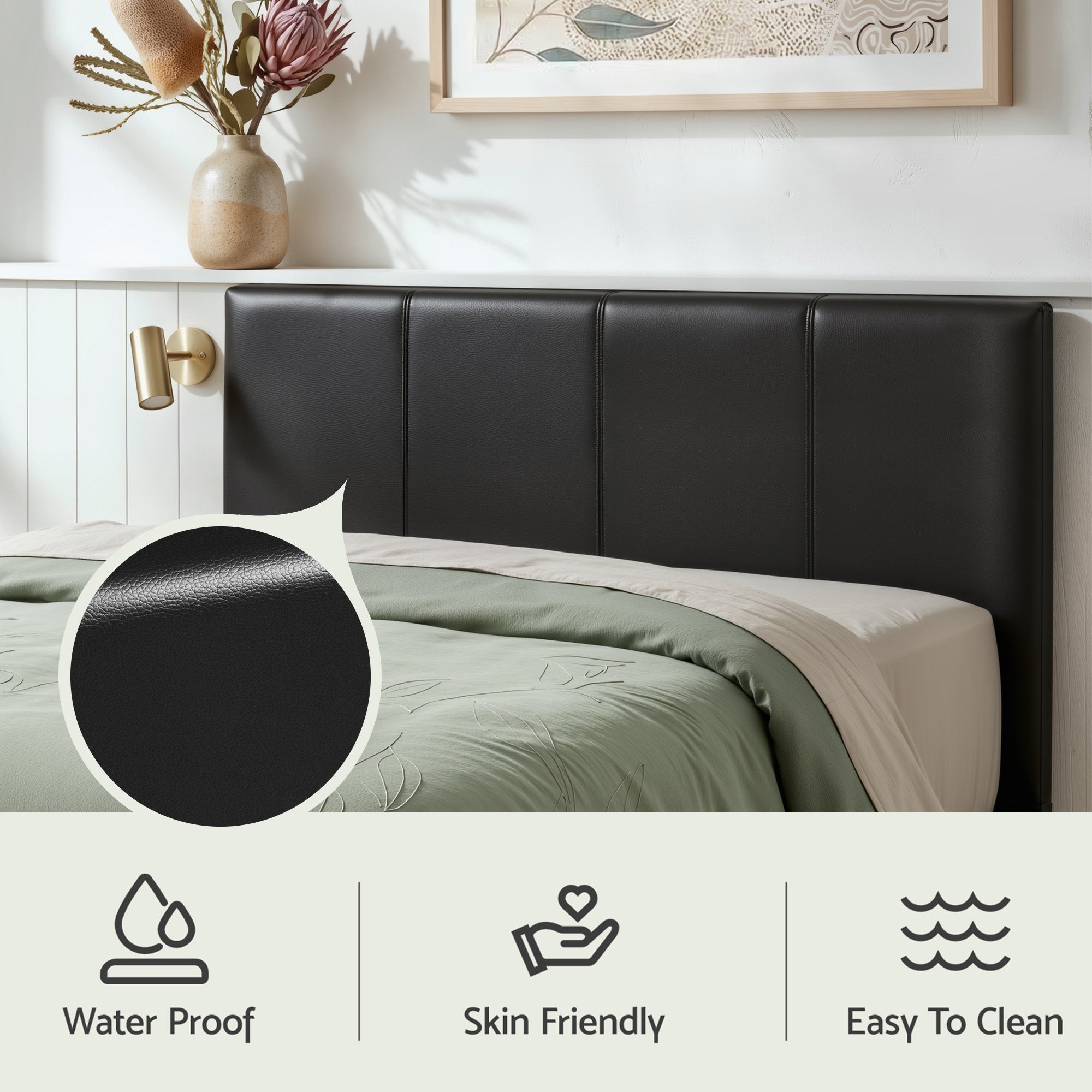 Tampa (Queen) Gas-Lift Storage Bed Frame - Black - Homecoze