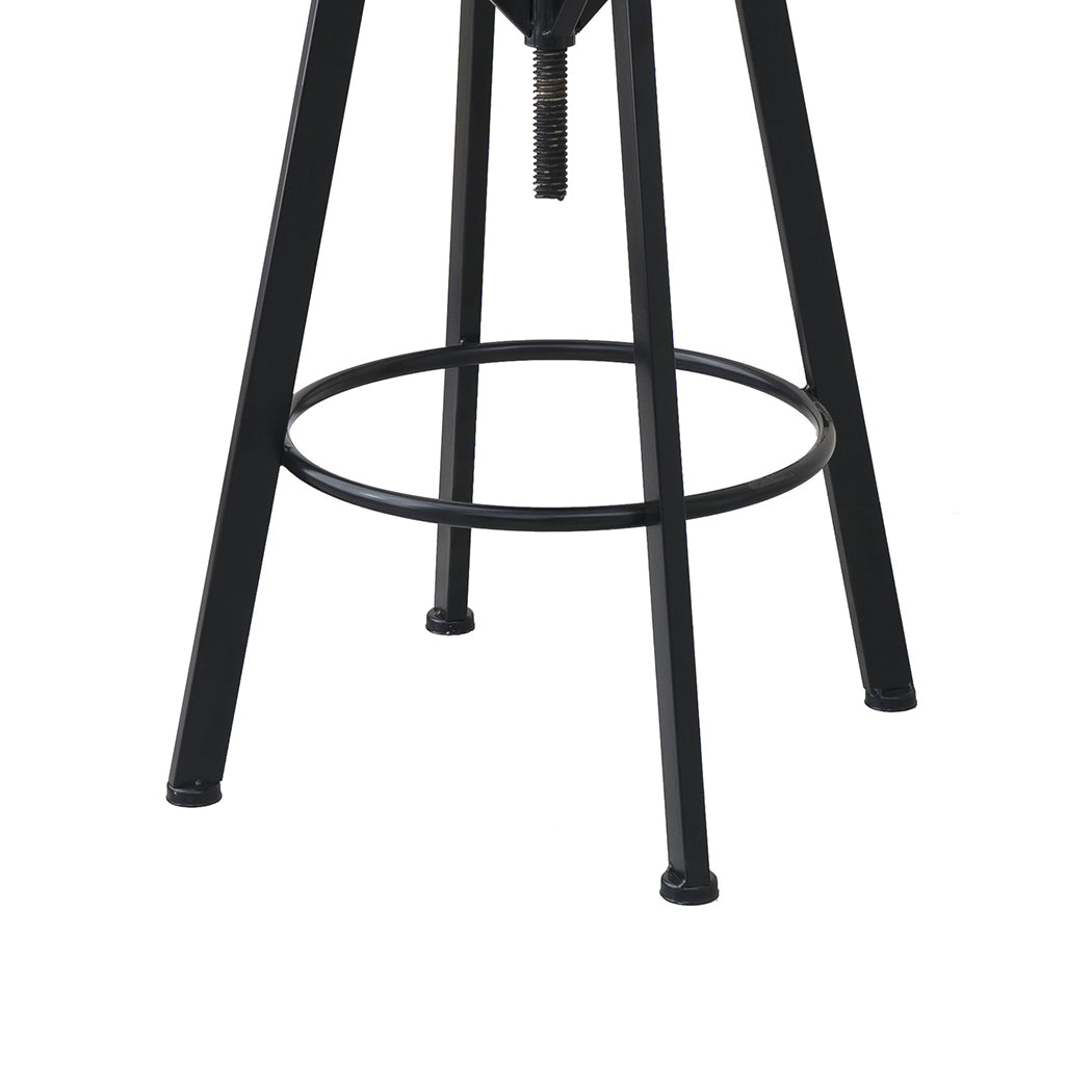 Audrey (Set of 3) Rustic Bar Stools - Brown - Homecoze