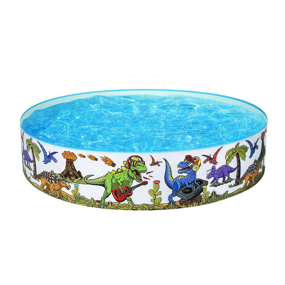 1.8m Round Fill-n-fun Dinosaur Swimming Pool - 946L Capacity - Homecoze
