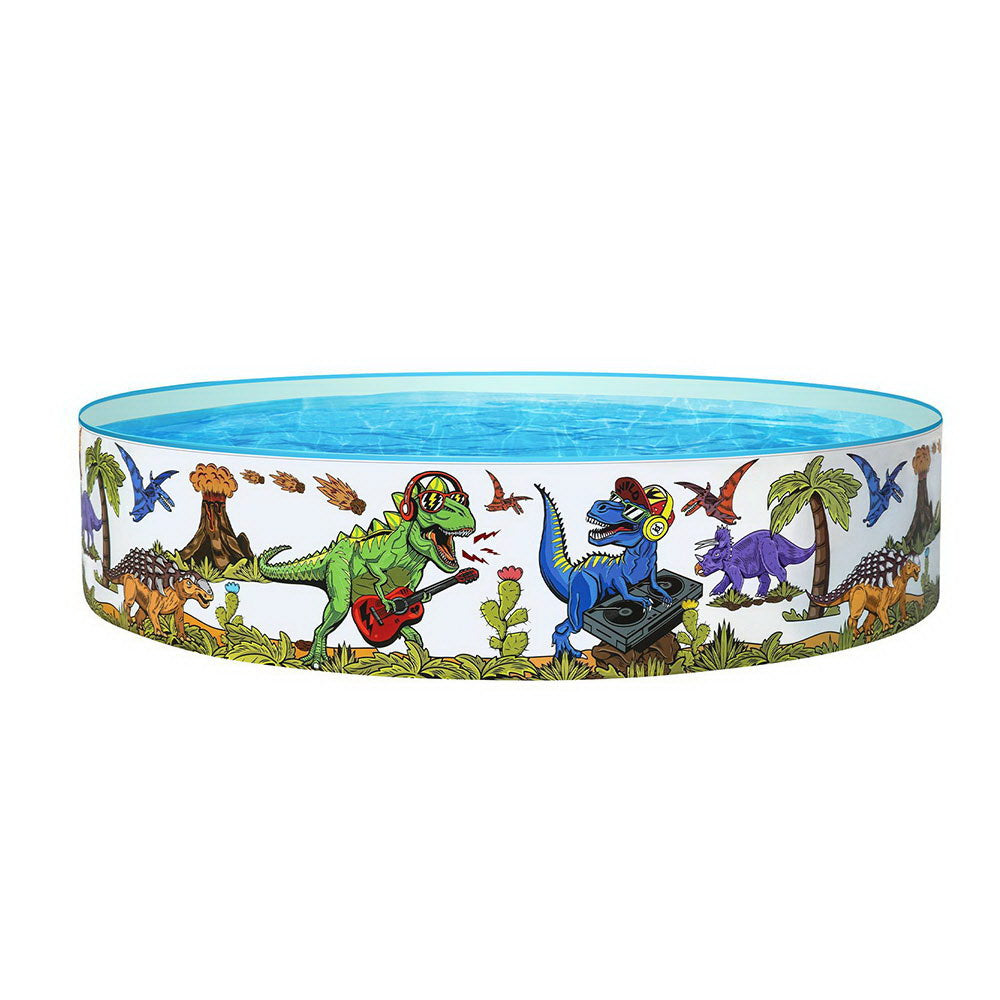 1.8m Round Fill-n-fun Dinosaur Swimming Pool - 946L Capacity - Homecoze