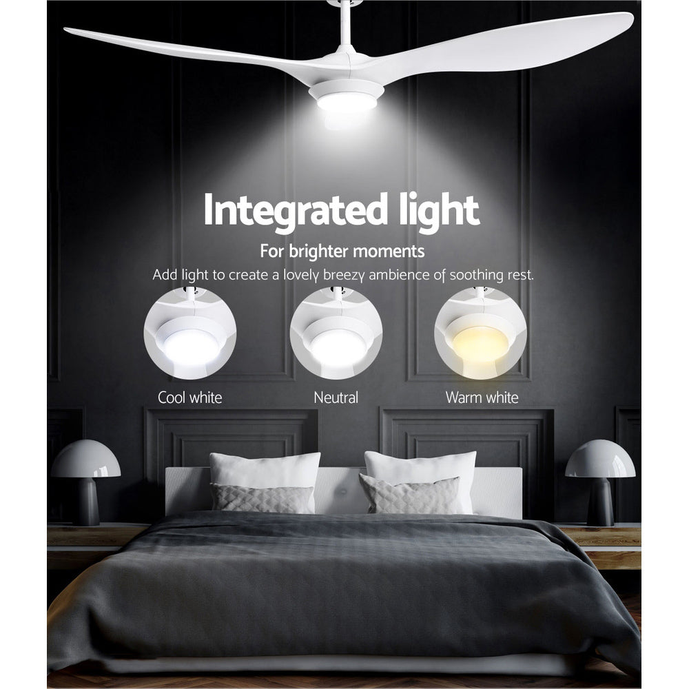 52'' Ceiling Fan With Light Remote DC Motor - Homecoze