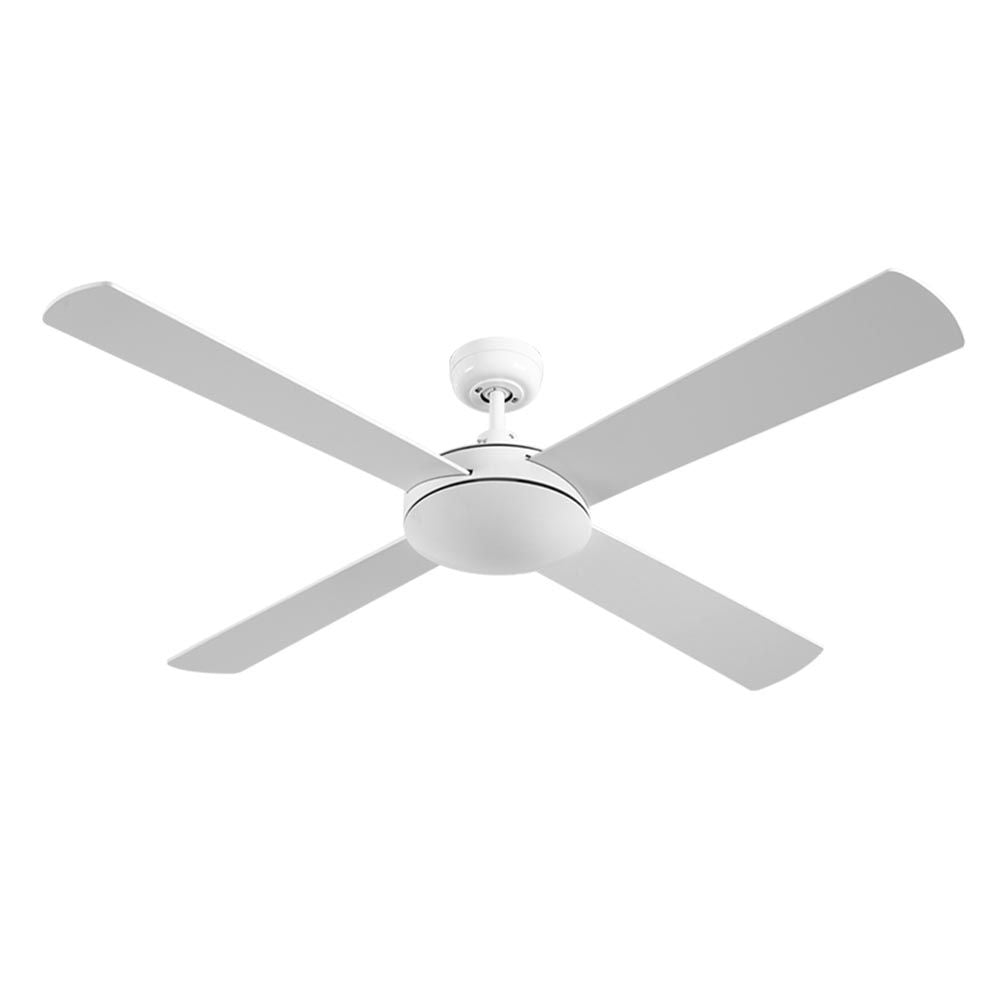 52'' Ceiling Fan with Remote - White - Homecoze