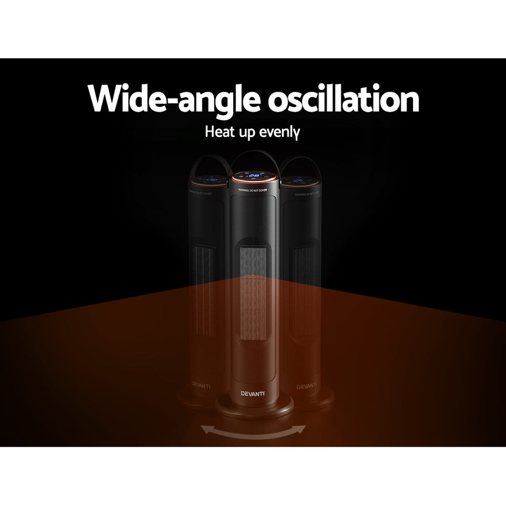 Electric Ceramic Tower Heater Fan/Warm/Hot 2000W - Homecoze