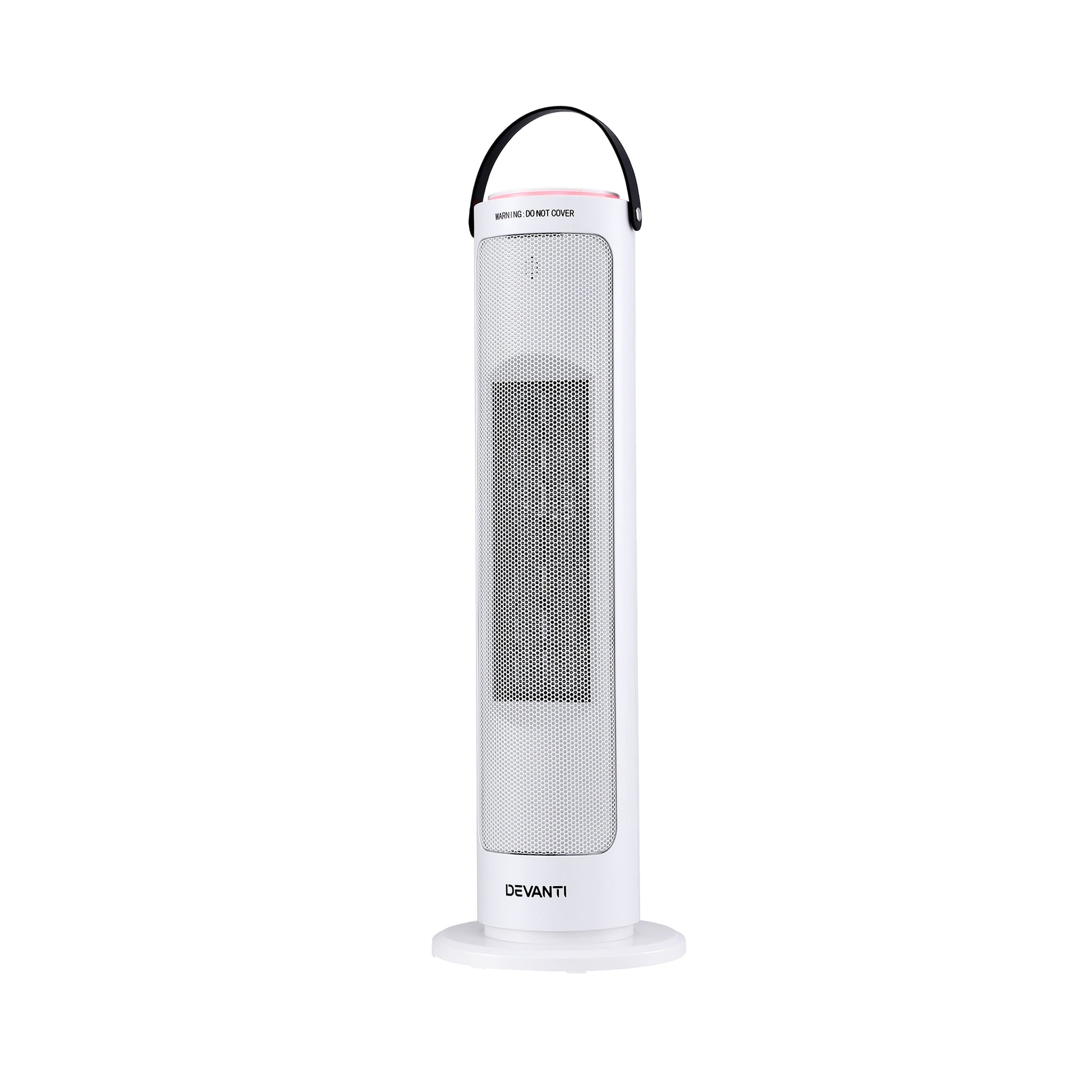 Devanti 2000W Ceramic Tower Heater Space Heaters Oscillating Indoor White - Homecoze
