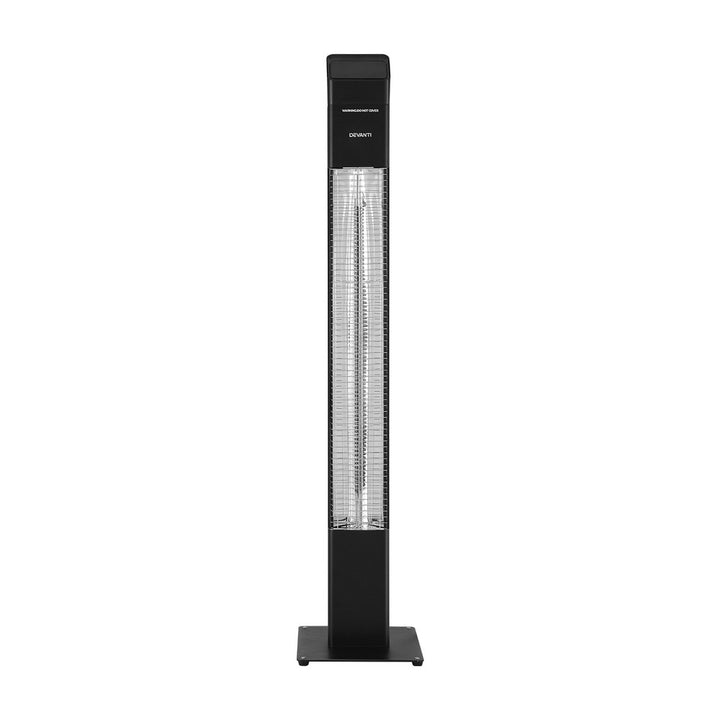 Electric Radiant Tower Heater with Remote 2000W - Black