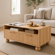 Lena Coffee Table with Drawers 90cm – Pine