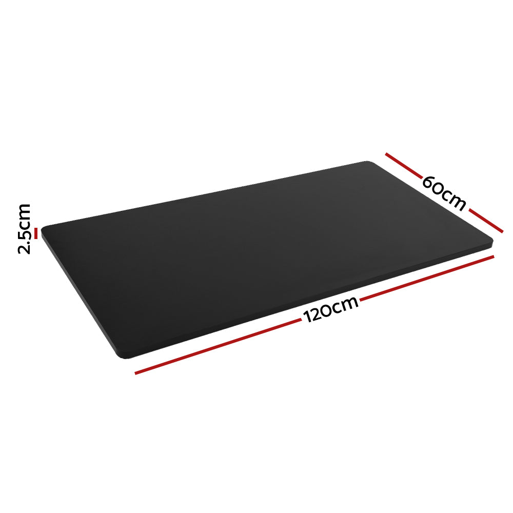 Standing Desk Replacement Table Top 120cm x 60cm - Black - Homecoze