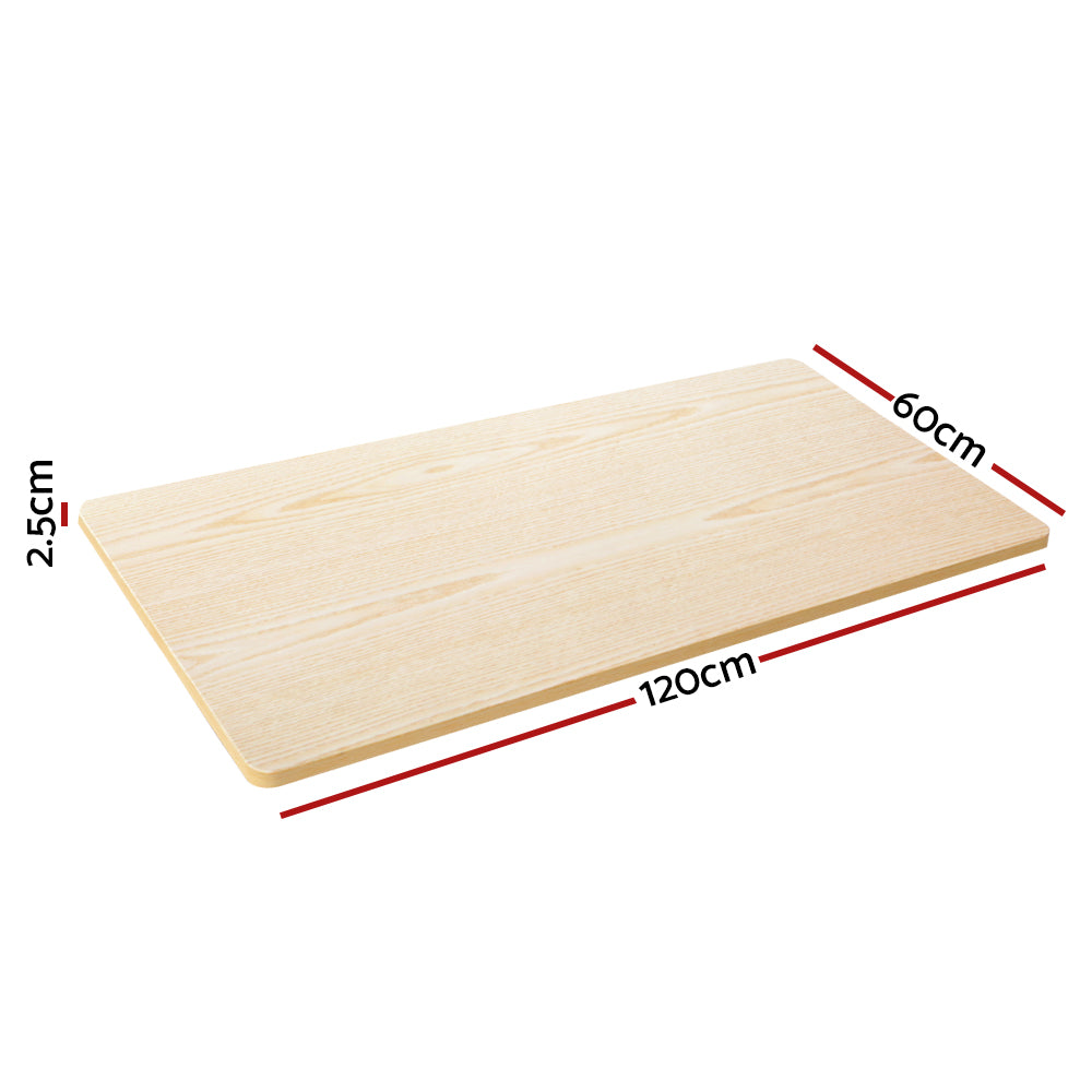 Standing Desk Replacement Table Top 120cm x 60cm - White Oak - Homecoze
