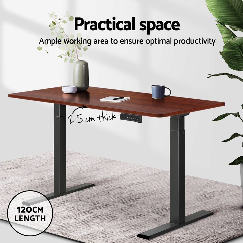 Standing Desk Replacement Table Top 120cm x 60cm - Walnut - Homecoze