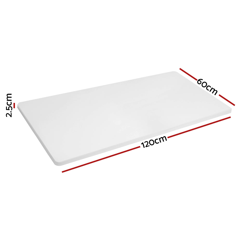 Standing Desk Replacement Table Top 120cm x 60cm - White - Homecoze