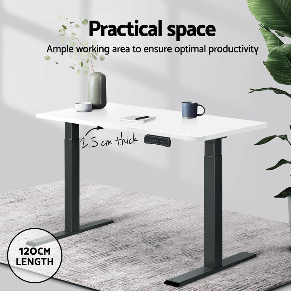 Standing Desk Replacement Table Top 120cm x 60cm - White - Homecoze
