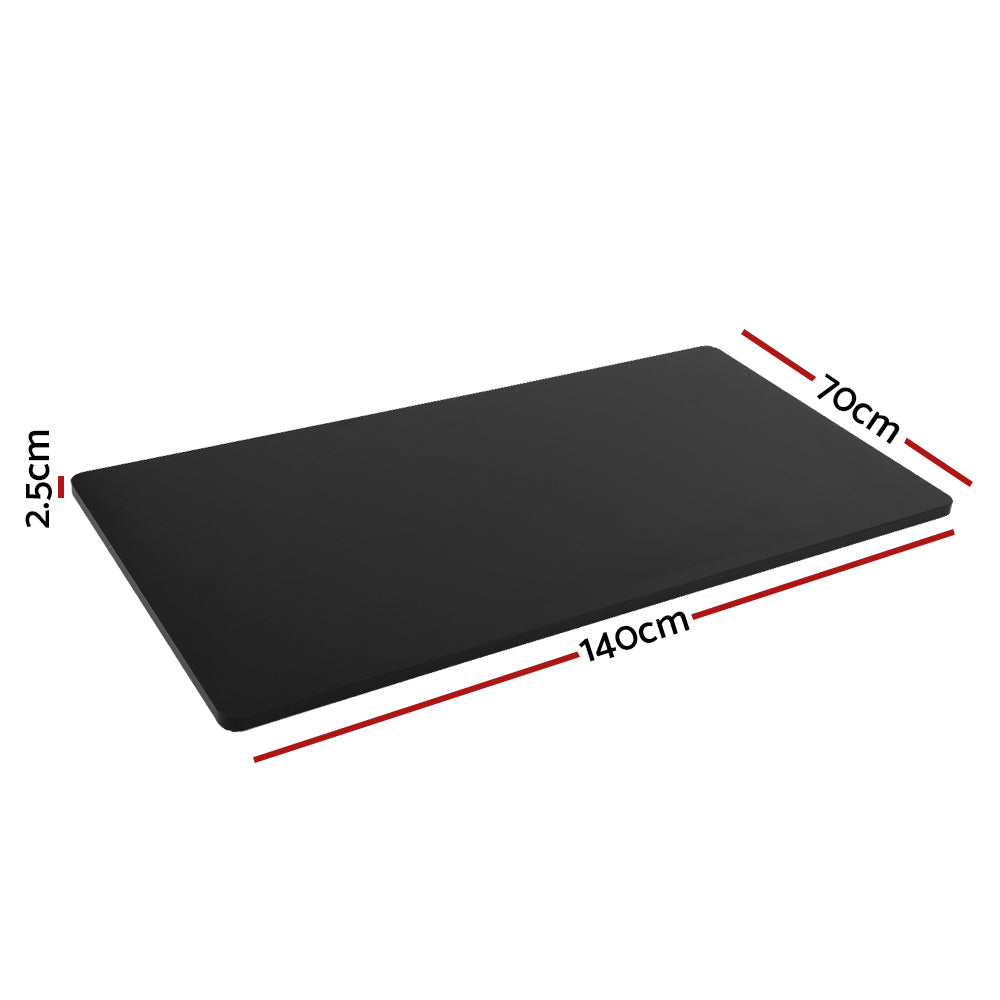 Standing Desk Replacement Table Top 140cm x 70cm - Black - Homecoze