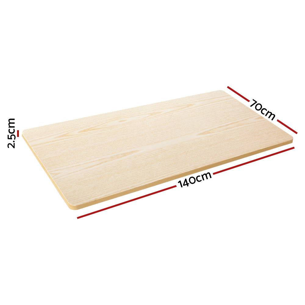 Standing Desk Replacement Table Top 140cm x 70cm - White Oak - Homecoze