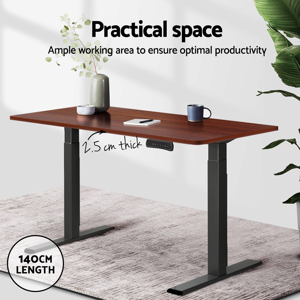 Standing Desk Replacement Table Top 140cm x 70cm - Walnut - Homecoze