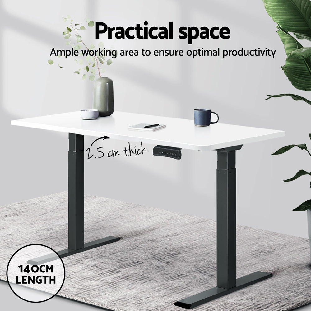 Standing Desk Replacement Table Top 140cm x 70cm - White - Homecoze