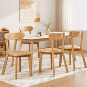 Maple (Set of 4) Wooden Dining Chairs - Natural