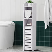 Bathroom Toilet Paper Holder Cabinet 3 Tier Floor Cabinet - White - Homecoze