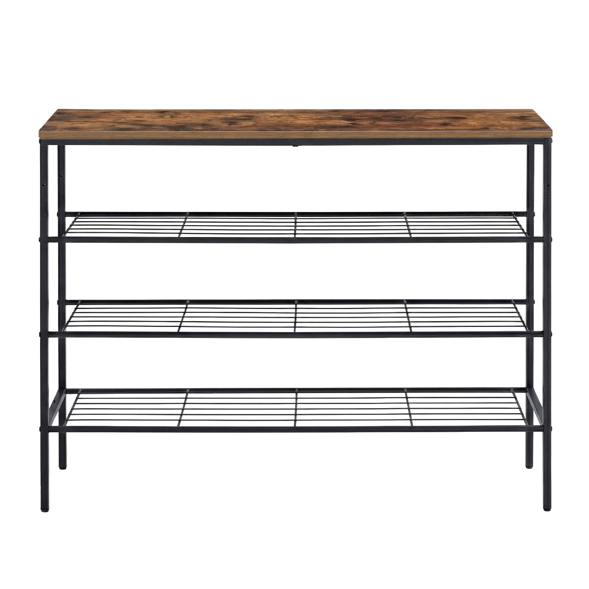 Artiss Shoe Rack 4 tier Storage Organiser Walnut - Homecoze