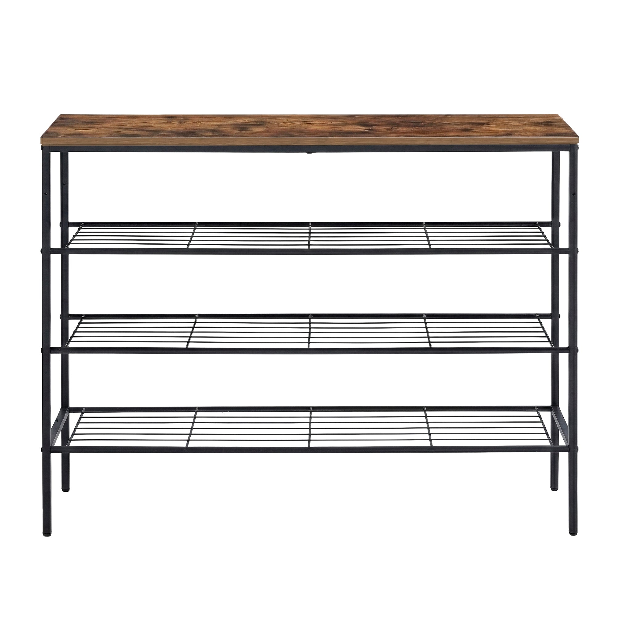 Artiss Shoe Rack 4 tier Storage Organiser Walnut - Homecoze