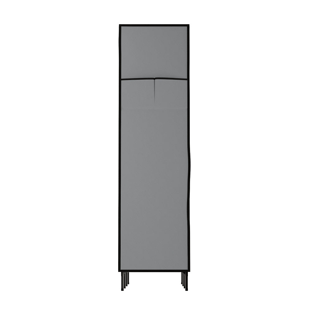 Large Portable DIY Clothes Wardrobe  - Grey - Homecoze