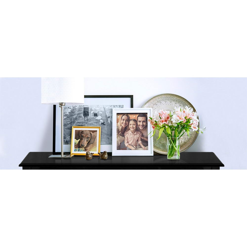 French Provincial Style 3 Drawer Dresser Side Table - Black - Homecoze