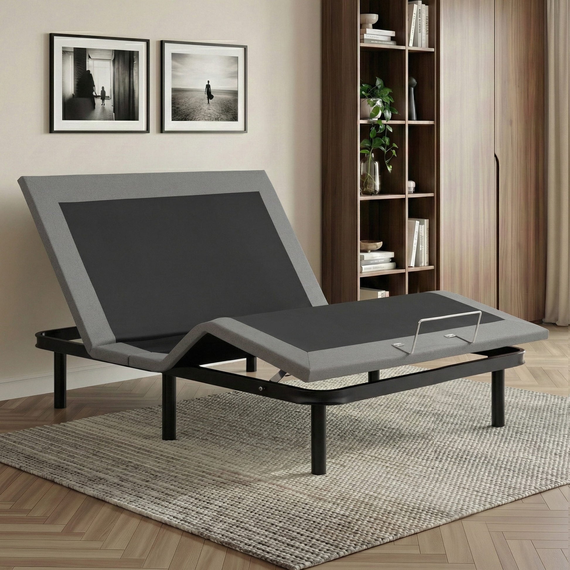 Artiss Adjustable Bed Frame Double Size Electric Bed Base Wireless Remote Control Zero Gravity Power Bed Foundation - Homecoze