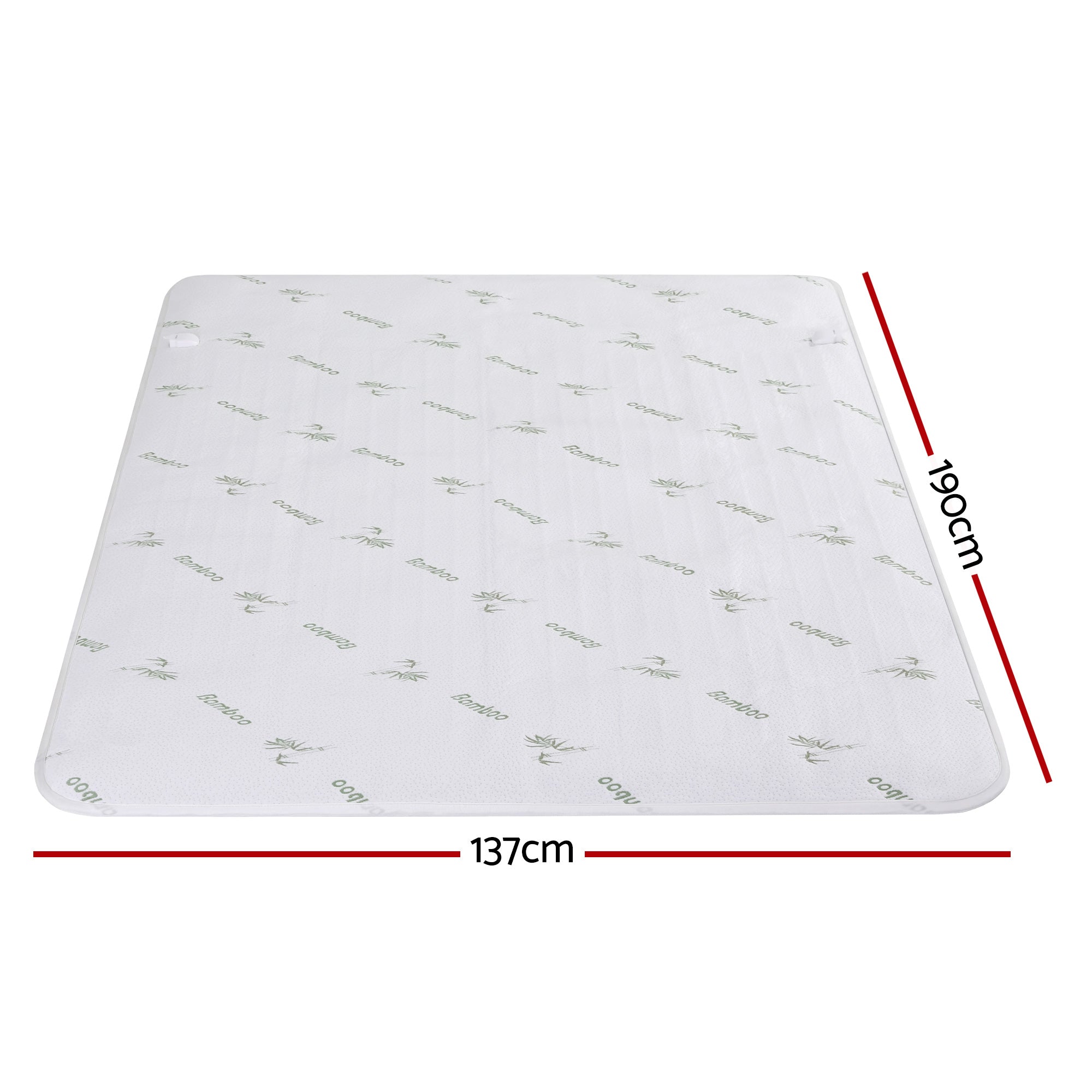 Giselle Electric Blanket Bamboo Fabric Double Fitted Heated Pad Underlay Washable Winter - Homecoze