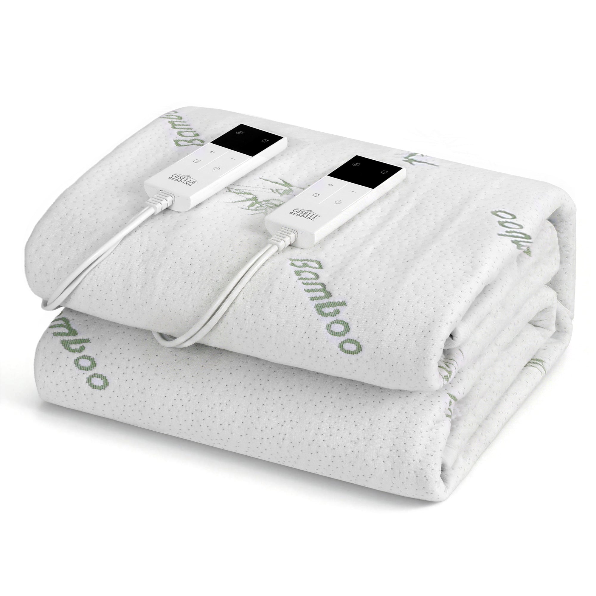 Giselle Electric Blanket Bamboo Fabric King Fitted Heated Pad Underlay Washable Winter - Homecoze