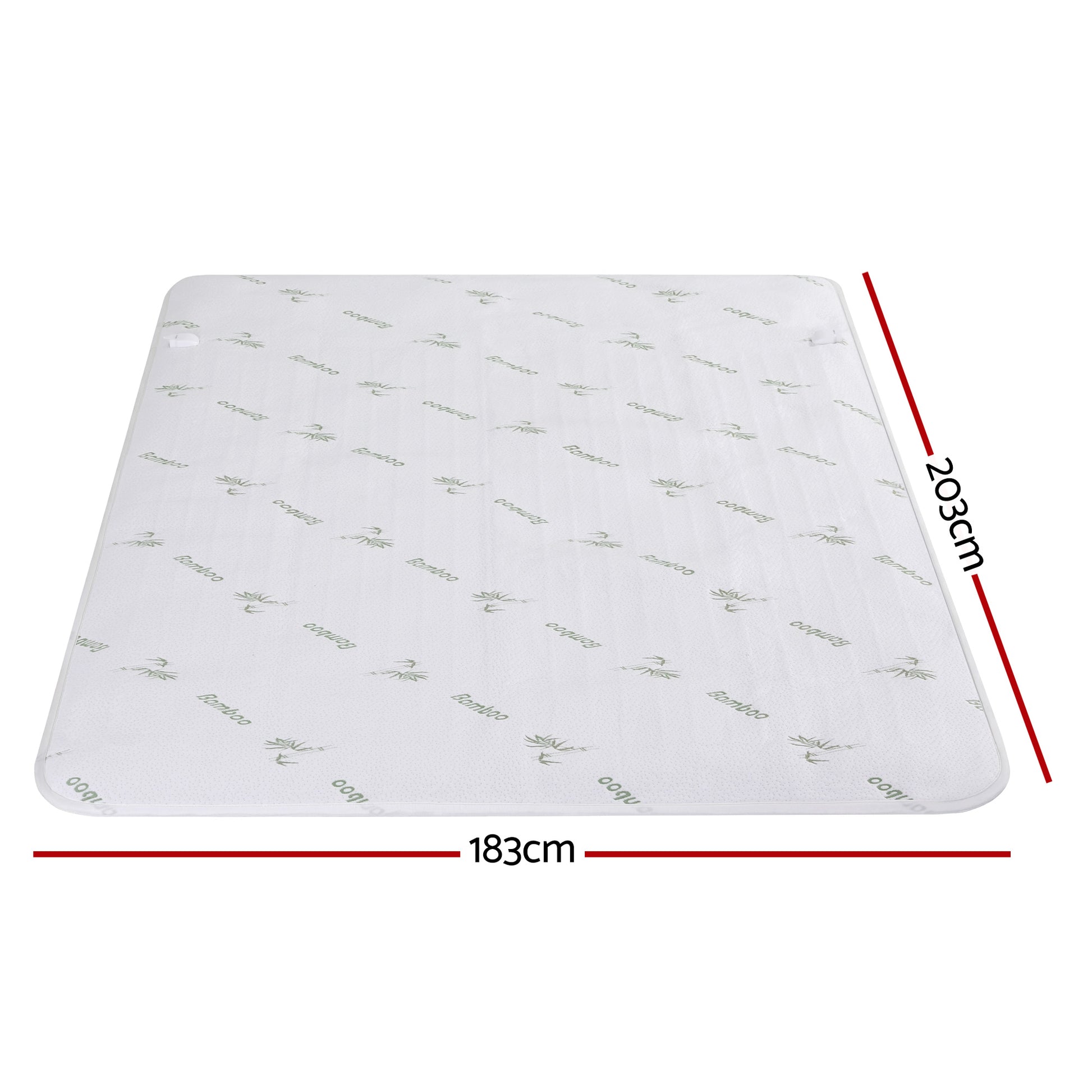 Giselle Electric Blanket Bamboo Fabric King Fitted Heated Pad Underlay Washable Winter - Homecoze
