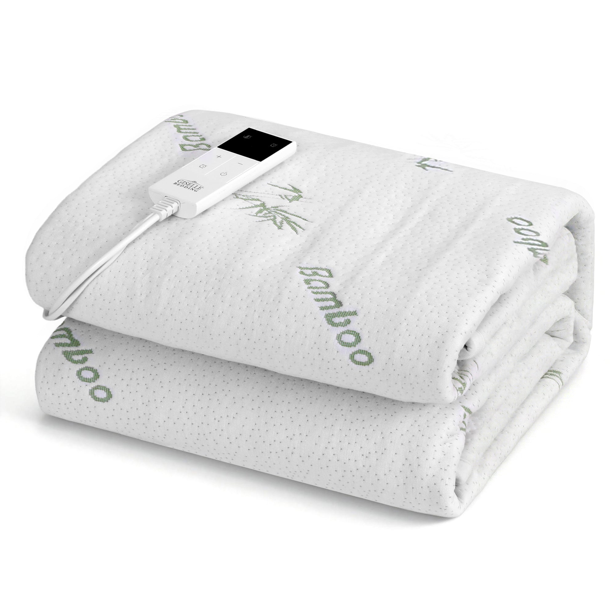 Giselle Electric Blanket Bamboo Fabric Single Fitted Heated Pad Underlay Washable Winter - Homecoze